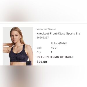 Victorias Secret sports bra 40C